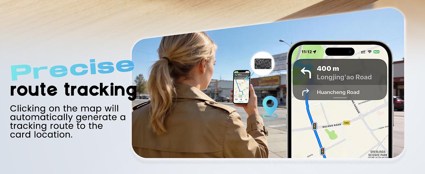 2026 Wallet Tracker Card (iOS and Android) Slim Tracking Card, Battery Bluetooth Smart Card, Work with Apple Find My & Google Find Hub, GPS Locator for Luggage, Passports, Keys, Backpack