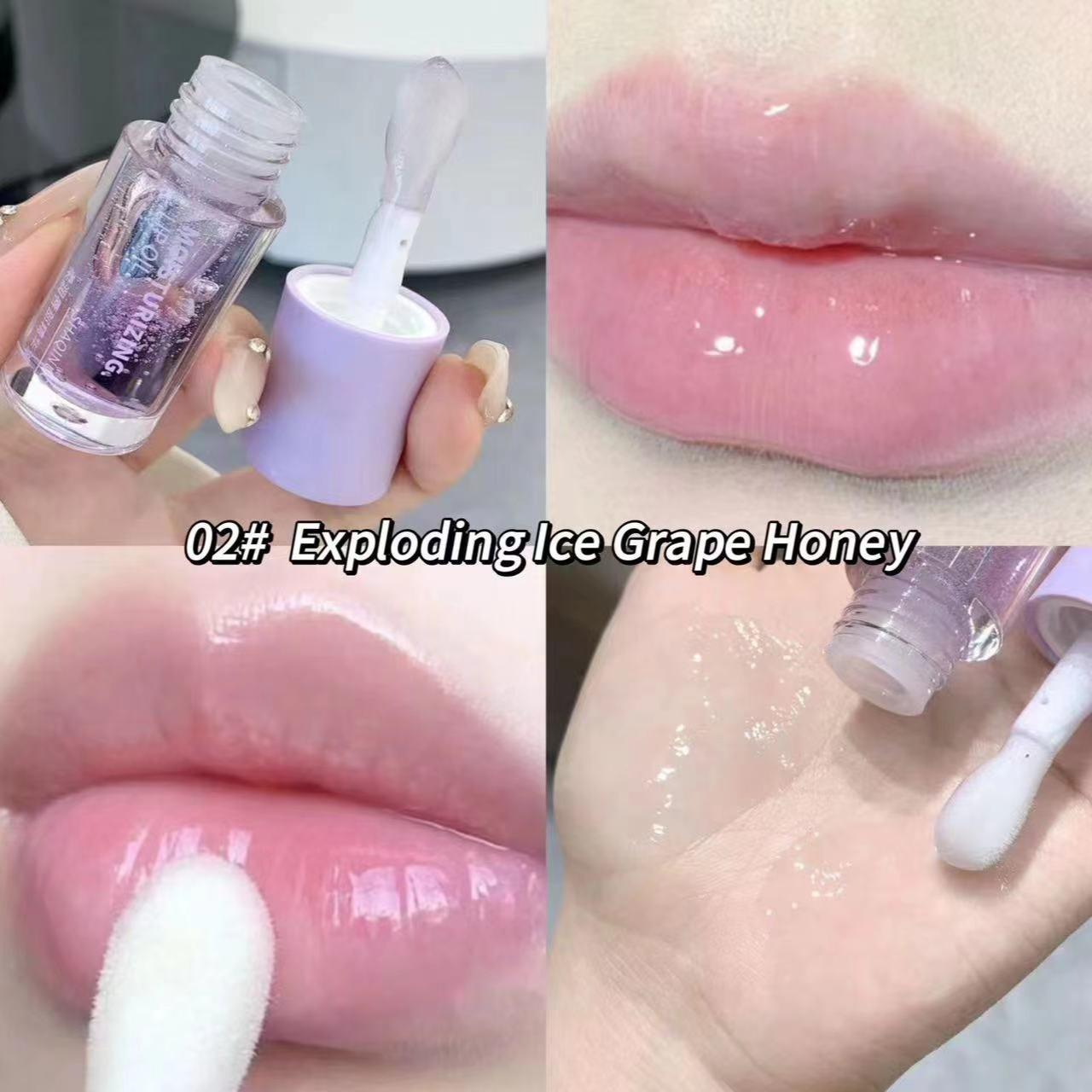 Moisturizing Lip Oil Set, 4 Counts/set Hydrating & Nourishing Lip Serum, Lip Plumper Care Product for Women & Girls Daily Use