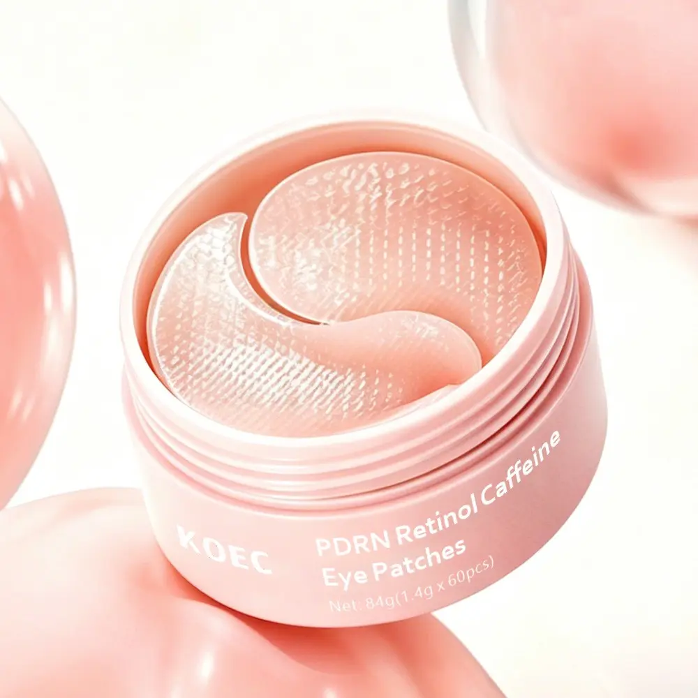 PDRN Retinol Caffeine Eye Patches for Puffy Eyes and Dark Circles, Glowing & Hydrating Hydrogel Mask, All Skin Types