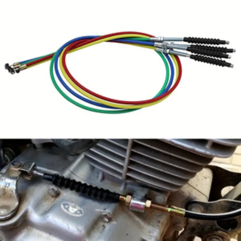 1pc Motorcycle 1000mm Clutch Cable, Five Colors, for 50cc-250cc, Dirt Pit Bike Atv Parts, Racing Dirt Bike Clutch Cable Line Wire