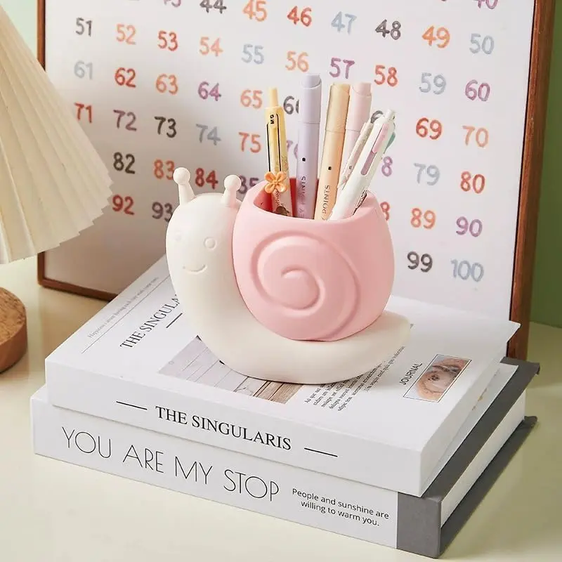 Cute Pen Container Holder -shape Desk Decoration Stocking Stuffers Creative Multi-Functional Pen/pencil Holder Desk Organizer Accessory Makeup Storage Office  Art  Nice  ()