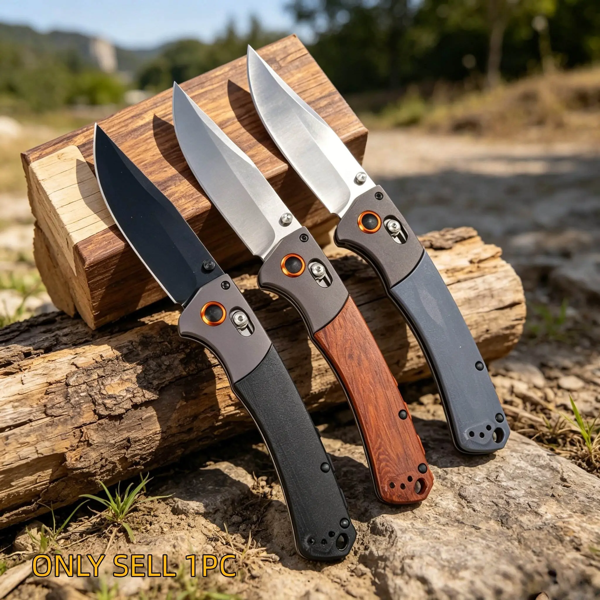 1pc 15080 Folding Knife, Edc Tool, Kitchen Knife, Portable Pocket Knife, Camping Fishing Gear, Men's Gift, Holiday Present