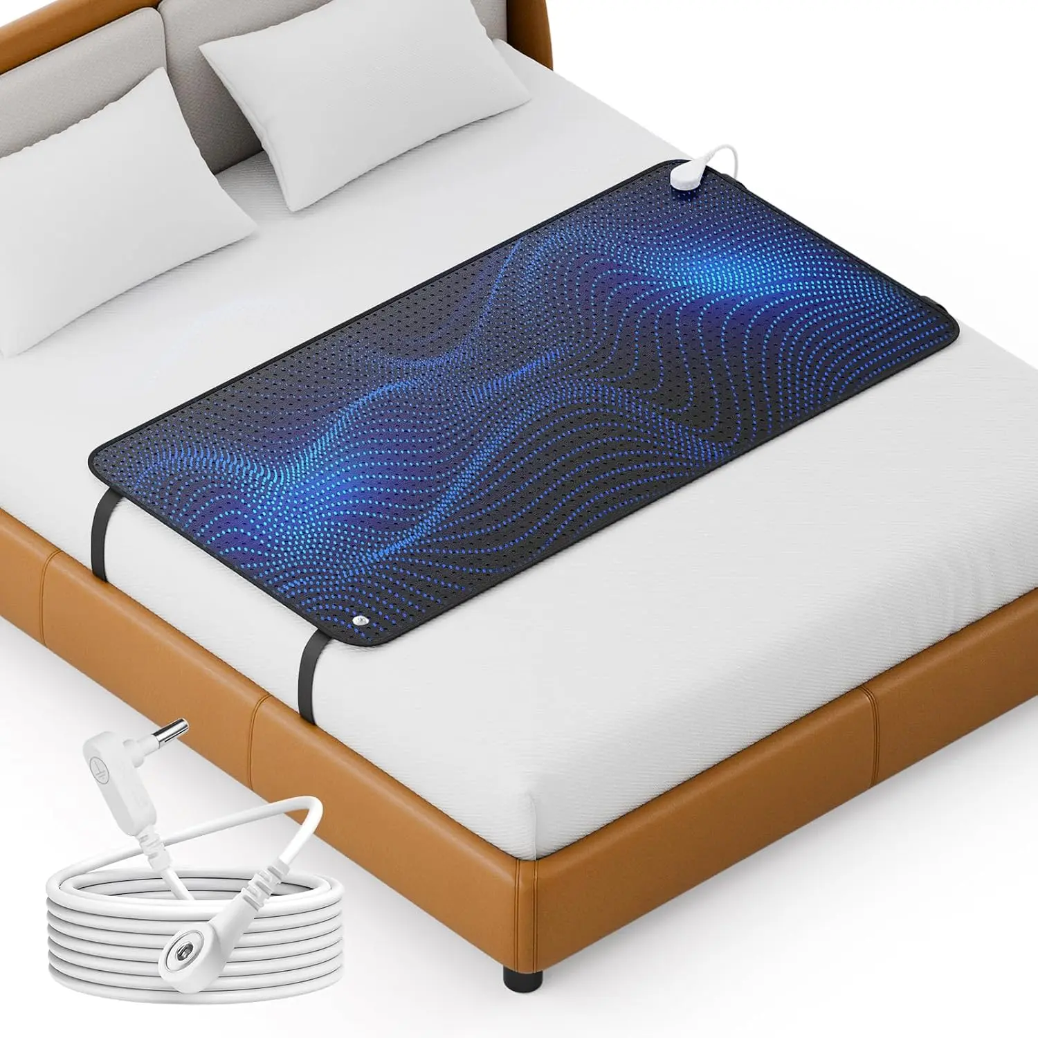 Grounding Mat for Bed, Earth Mat Carbon Fiber Grounding Pad for Queen Size Bed, Grounding At Home for Sleep, 27 * 60