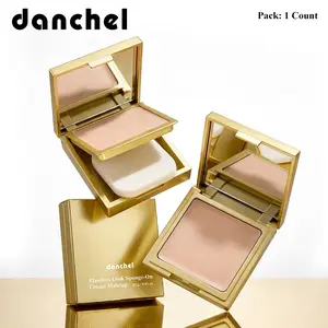 danchel Flawless Cream Concealer, Buildable Medium-Full Coverage, Long-Lasting & Breathable Formula, With Sponge Applicator, Smooth Cream Texture, All Skin Types Friendly, 8 Shades Available