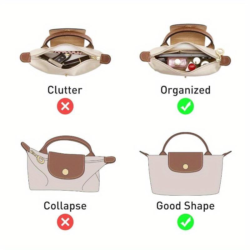 Multi-grid Handbag Organizer, 1 Count Multi-functional Handbag Insert Organizer, Vanity Bag Organizer, Handbag Storage Organizer, Household Textiles for Home Use, Travel Essentials Bag, Travel Bag Organizer