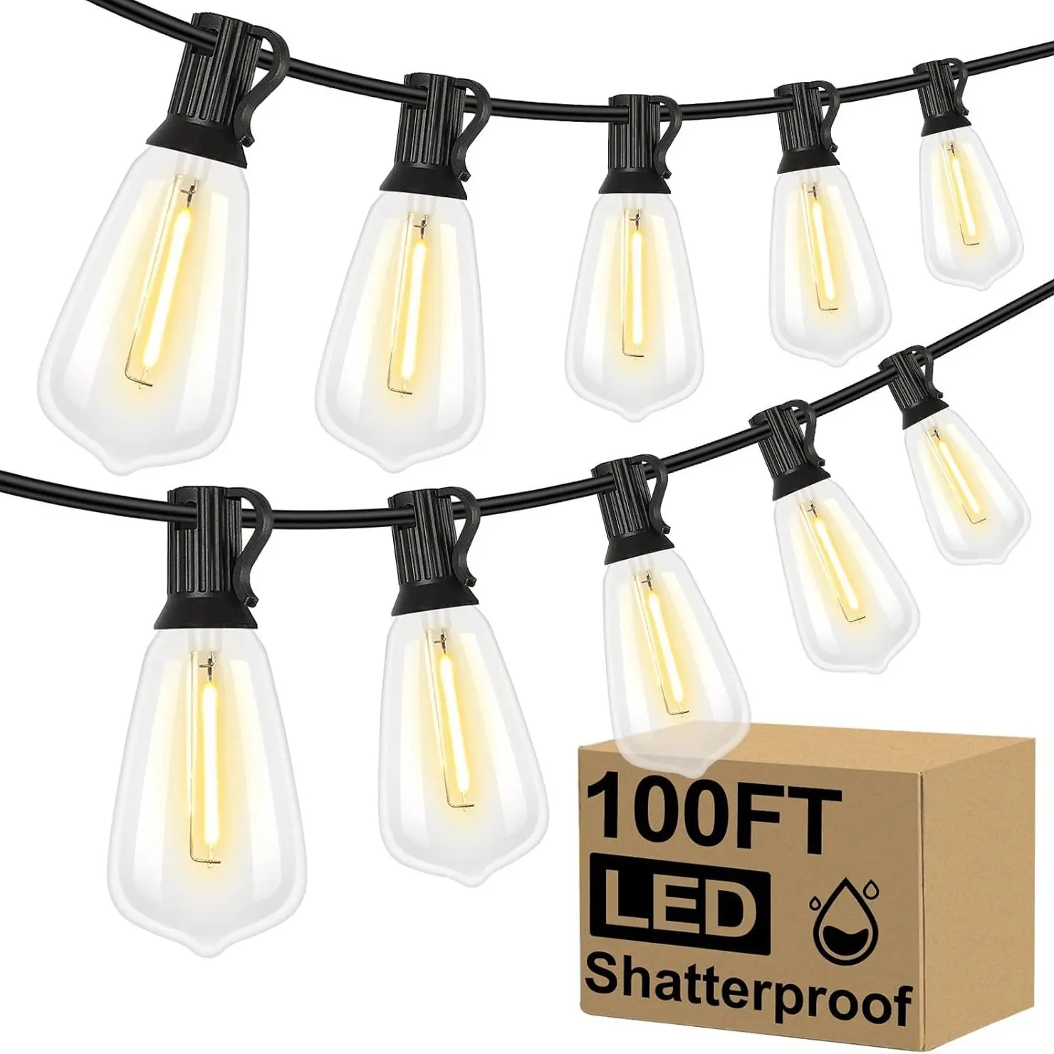 Solar-Powered Bubble Ball String Lights - Outdoor Decor, Garden Accessories, Solar Garden Lights for Home Improvement Decorative Lighting