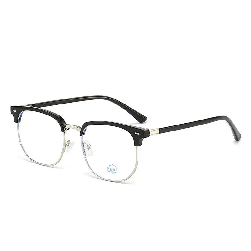 Vintage Eyebrow Frame Photochromic Glasses, Lightweight Durable Anti-Radiation Anti-Glare Prescription-Friendly Men's Fashion Eyewear Frames, Lightweight Durable Glasses, Anti-Glare Men's Frames