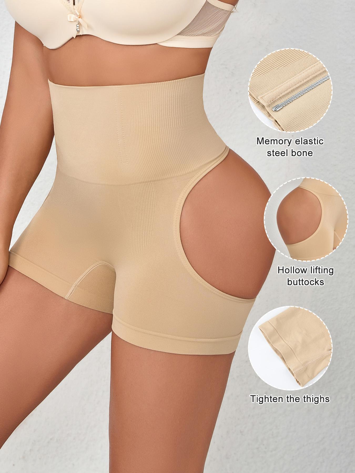 Women's Solid High Waist Shapewear Shorts, Tummy Control Butt Lifting Shapewear Bottoms, Ladies High Waisted Shapewear for All Seasons, Womenswear, Underwear