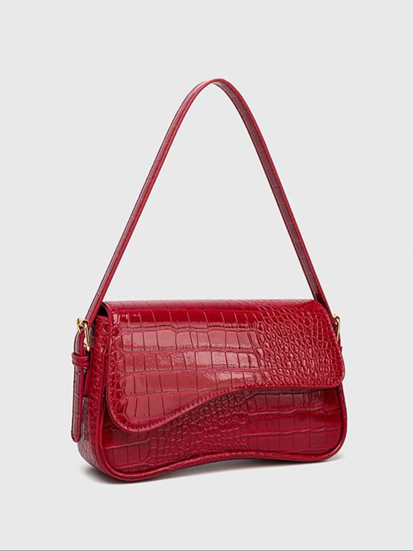 Women's Solid-Color Casual Shoulder Bag, Fashionable PU Leather Crossbody Bag for Daily Use, Trendy Versatile High-quality Commuting Bag, Crossbody Purses