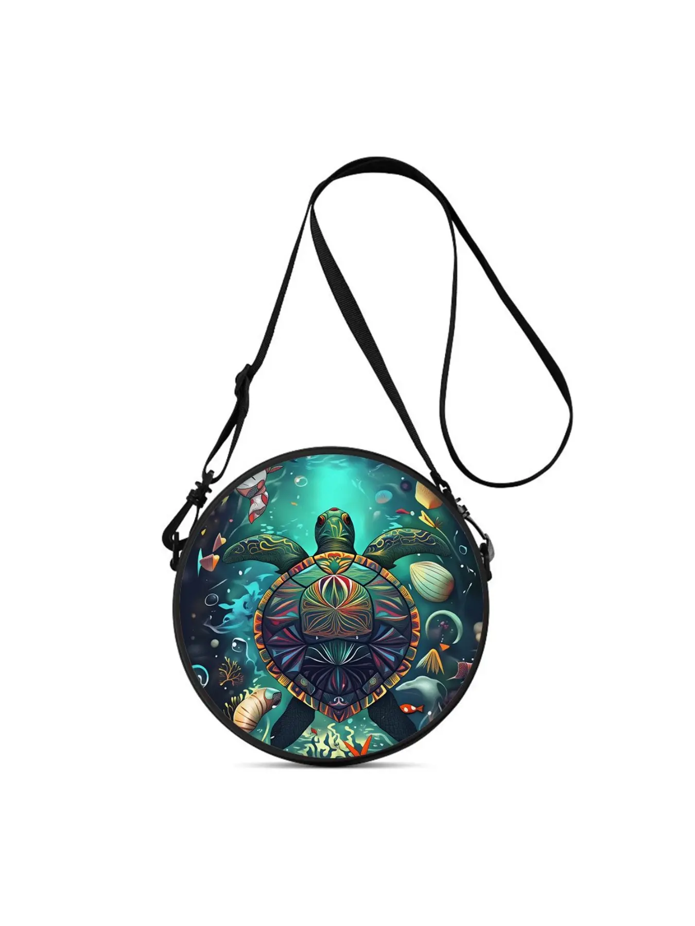 Lightweight crossbody bag with 2D turtle print, a perfect gift for female friends. It can be worn crossbody, single-shoulder, double-shoulder or carried by hand, ideal for commuting, outdoor activities, travel, casual outings and school use.
