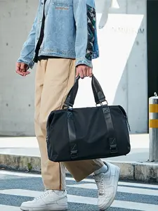 Fitness bag for men, large capacity sports crossbody bag, spacious travel handbag, great helper for travel storage.