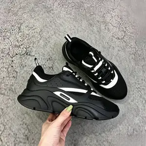2026 New Men Women Black White Mesh Chunky Sneakers | Breathable Casual Dad Shoes | Non-Slip Thick Sole Sports Running Shoes | Comfortable Lightweight Platform Trainers for Walking Gym Outdoor Black White Mesh Dad Shoes for Men Women | Ultr