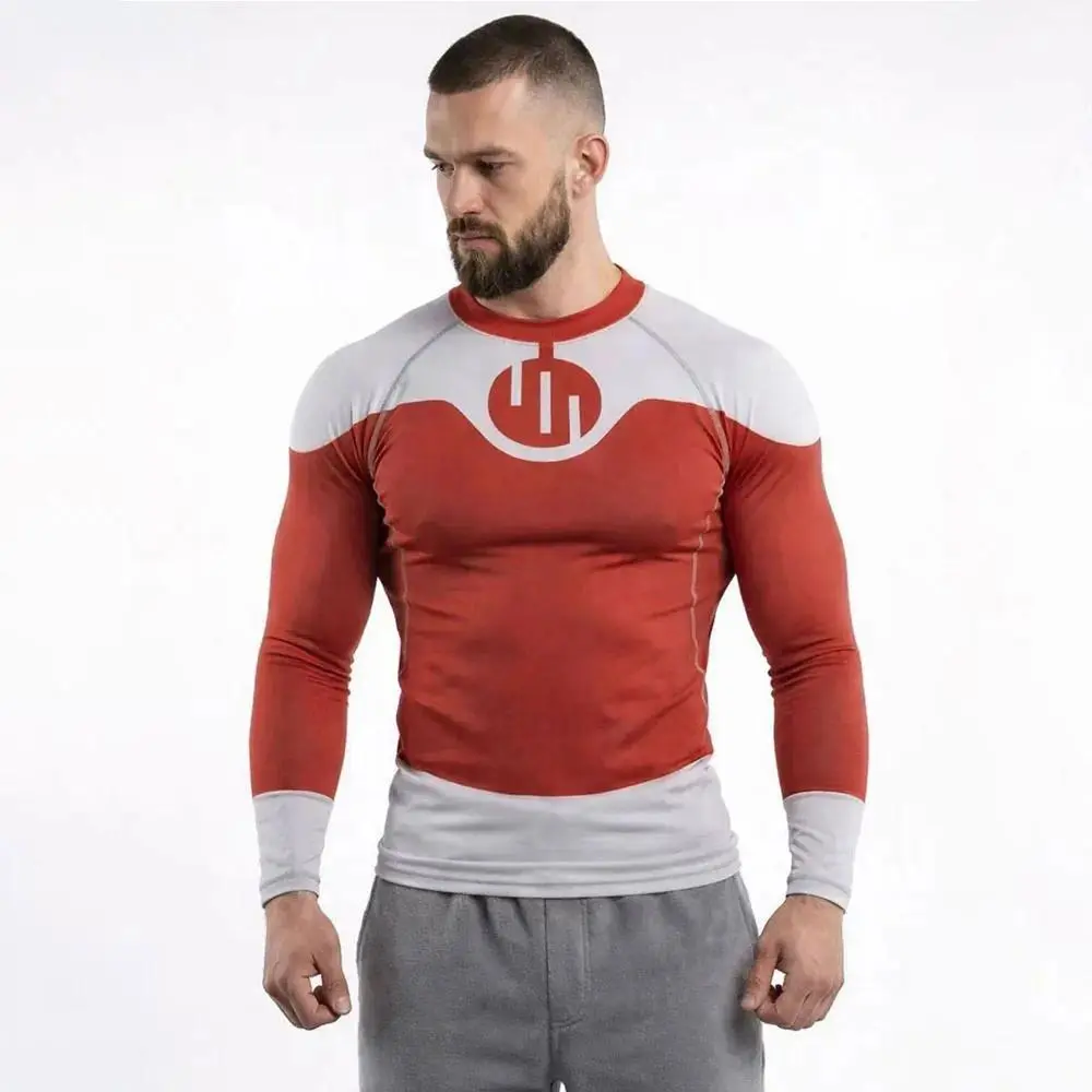 Invincible Cosplay Rash Guard, Unisex Viltrumite Compression Shirt with Long/Short Sleeves for BJJ, Diving & Gym Fitness, S, Xxl, Martial Arts, Acrylic, Regular