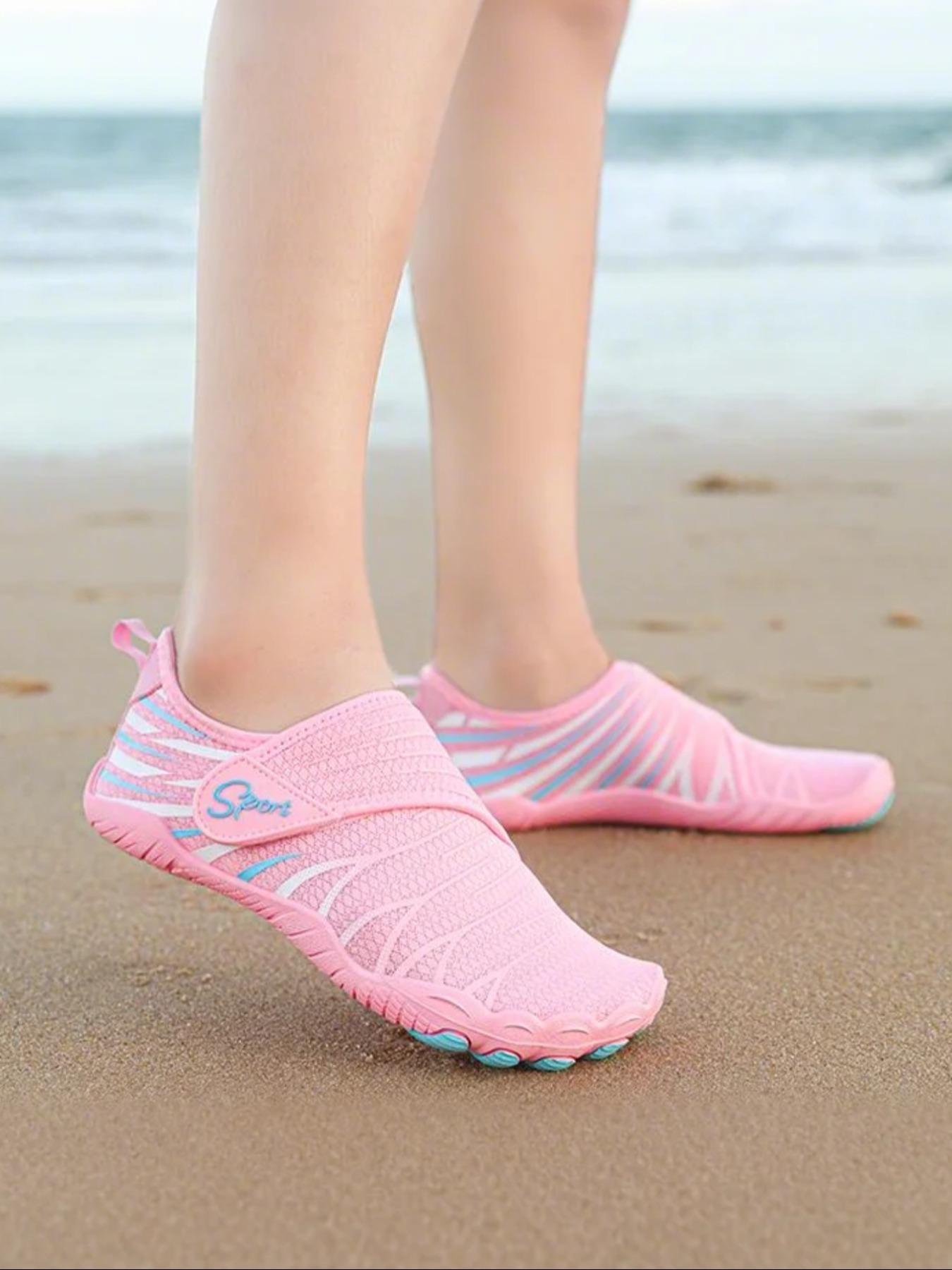 Unisex's Sporty Breathable Lightweight Barefoot Shoes, Quick Drying Water Shoes, Outdoor Beach Shoes for Hiking, Fishing, Swimming