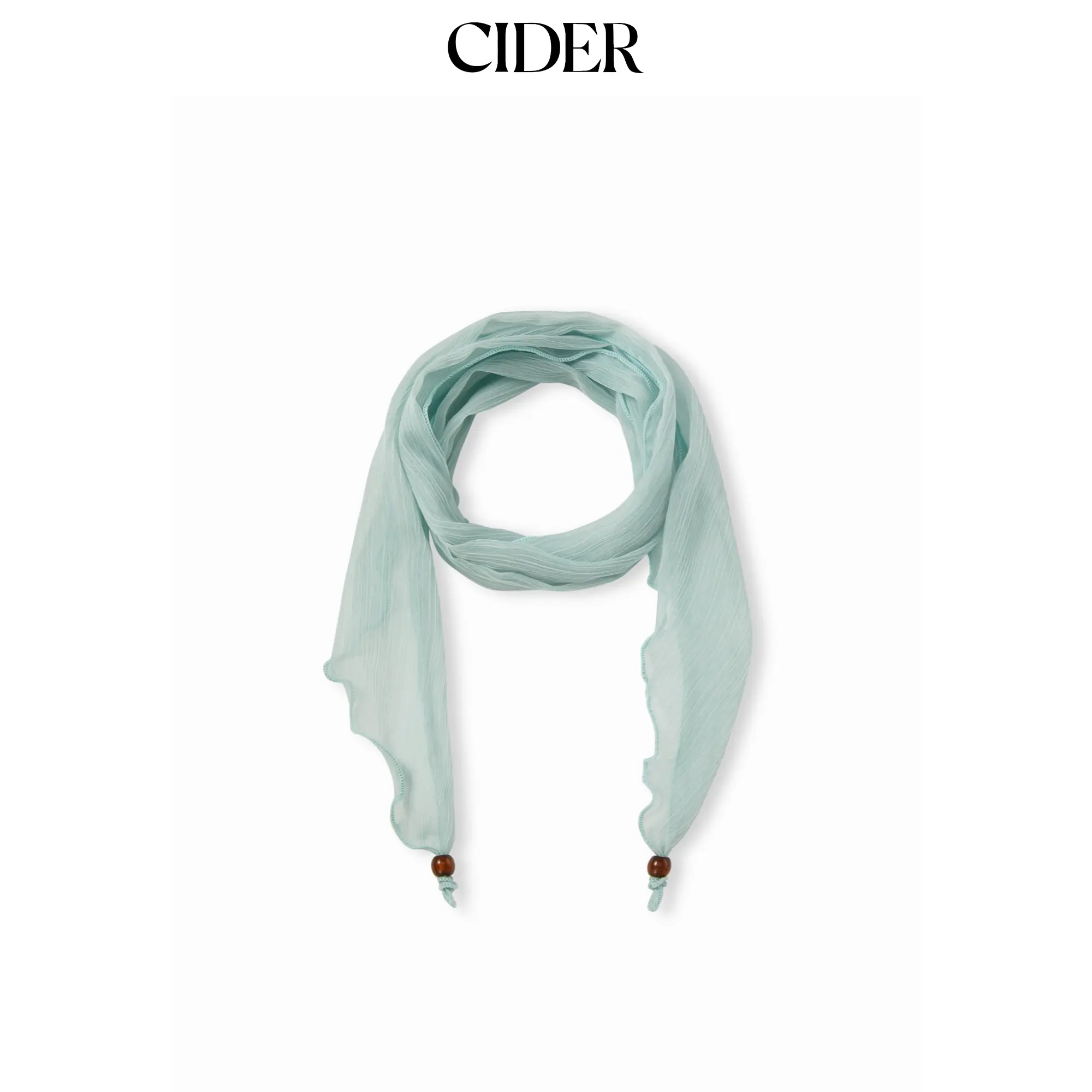 Cider BEADED DECOR PLEATED SCARF
