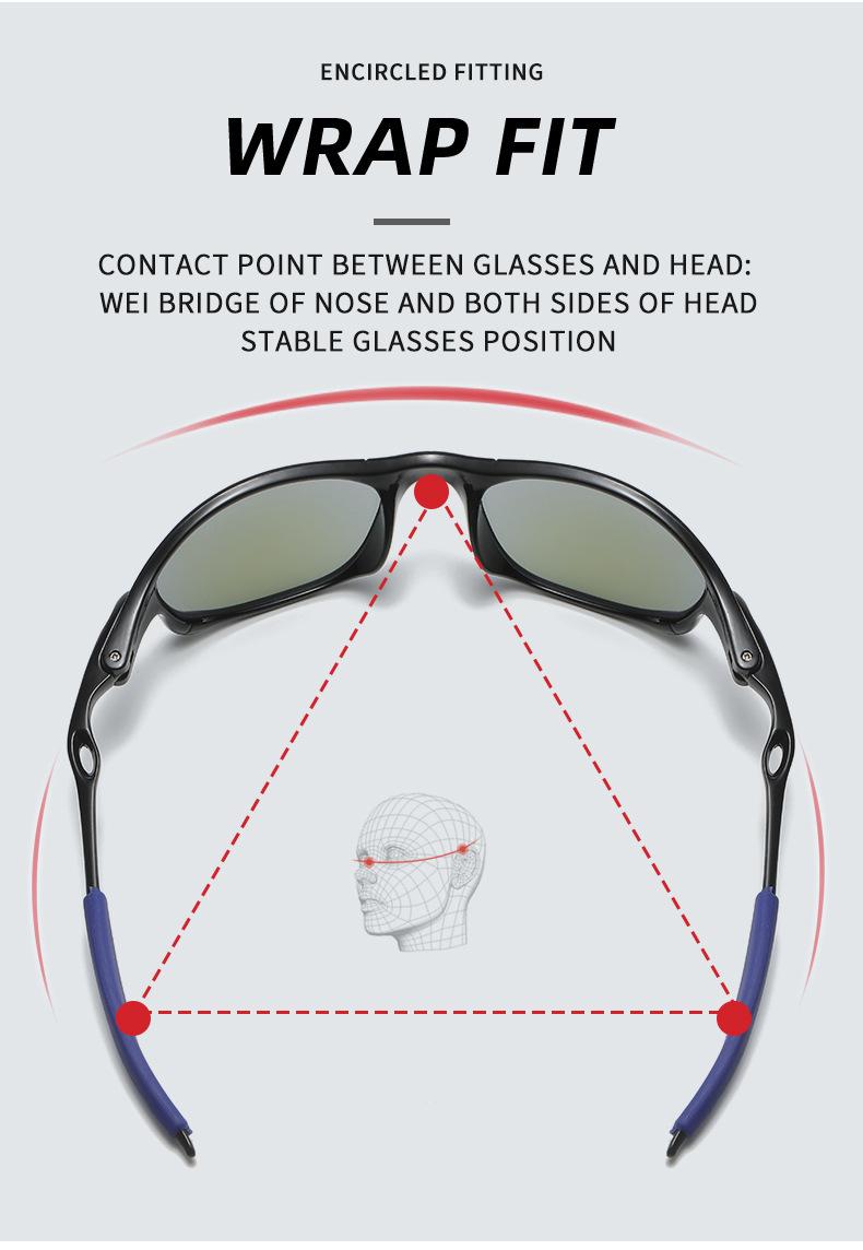 Y2K Cyberpunk Cycling Sunglasses with UV400 Protection – Gradient Sport Goggles for Men & Women, Lightweight Wraparound Shades for Biking, Outdoor Sports, Travel & Streetwear Style