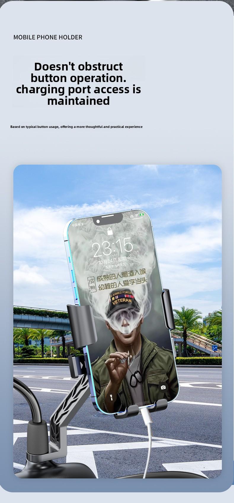 Navigation stand, motorcycle phone holder, delivery rider stand, bicycle shockproof phone holder wholesale