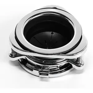 Garbage Disposal Flange, 3 Bolt Mount Stainless Steel Kitchen Sink Flange Kit with Splash Guard for 3 1/2 Inch Standard Sink Drain Hole, Sink   Disposer Installation kit