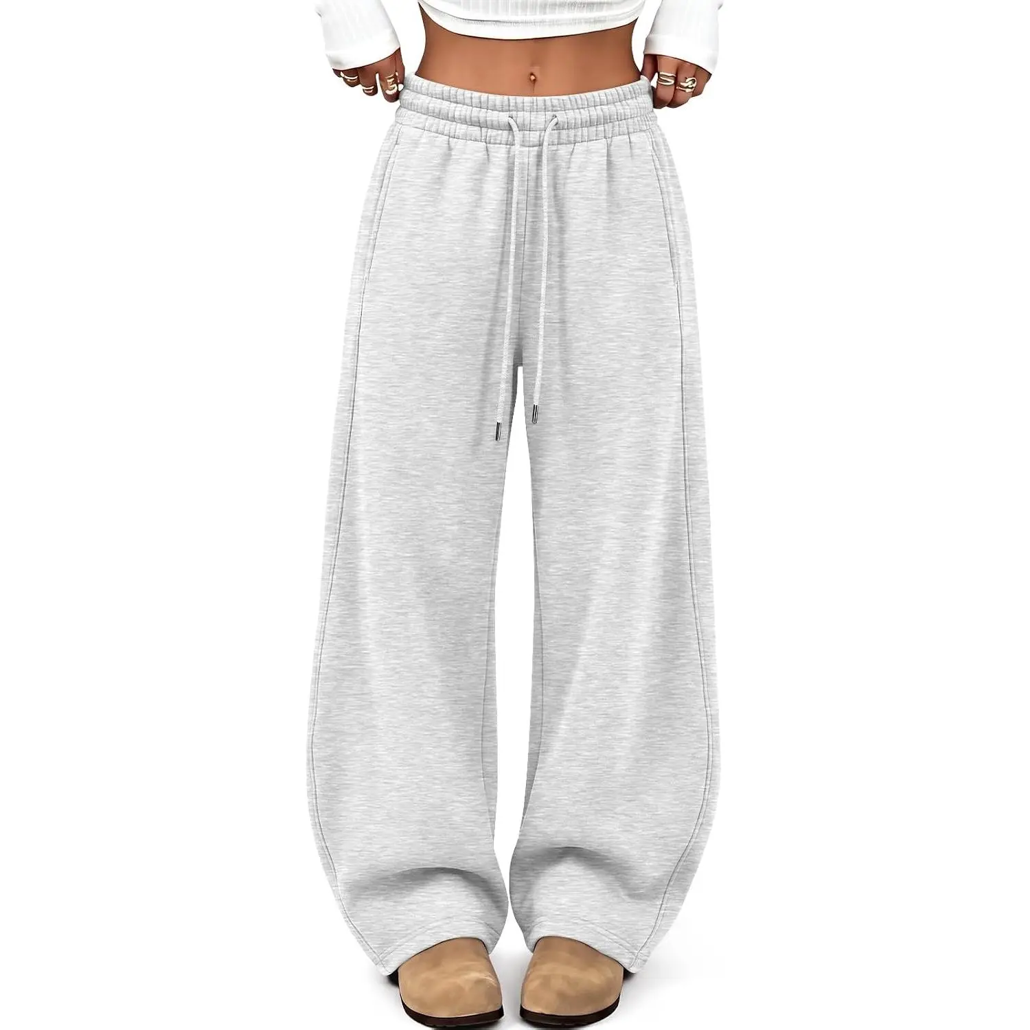 Trendy Queen Barrel Sweatpants Women Wide Leg Fleece Pants |   baggy sweat jogger pants gym workout cotton casual y2k fall clothes outfits