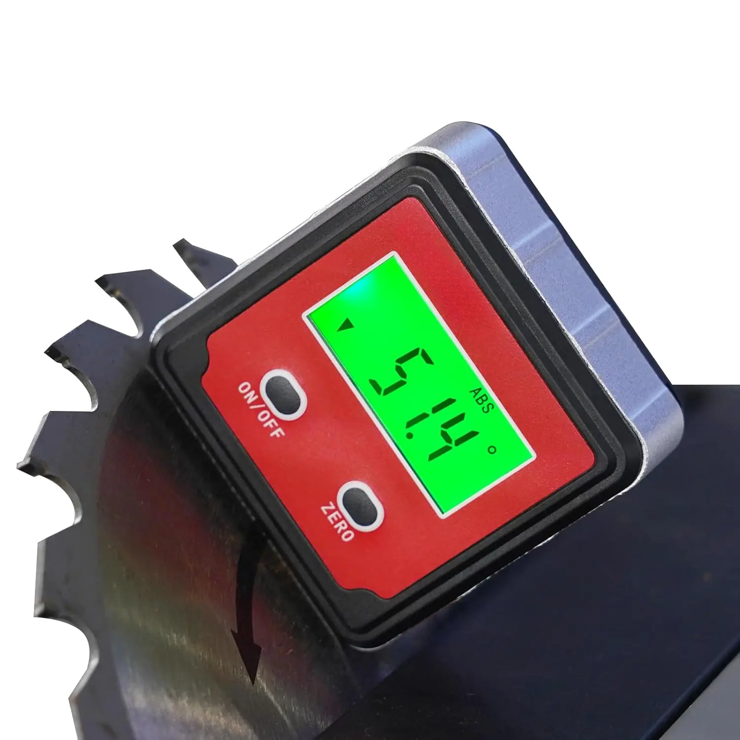82412 Digital Angle Gauge, Green Backlight, 0 to 360° Measurement Range, 2 Commonly-Used Modes, Aluminum Alloy Construction, Suitable for Machinery and Automobile Applications