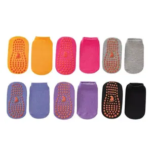 5 Pack Grip Trampoline Socks Non Slip for Kids Adults Size M L XL XXL 5 Assorted Colors