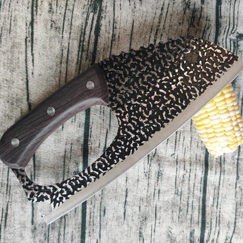 Stainless Steel Vegetable Chopping Knife, 1 Count Household Kitchen Knife with Handle, Fruit & Vegetable Utensils for Home Kitchen, Stainless Steel Knives