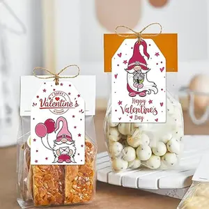 Valentine's Day Gift Packaging Labels, Elegant Hanging Tags for Weddings & Parties, Perfect for Gift Decorations, Festive Gift Wrapping Essentials