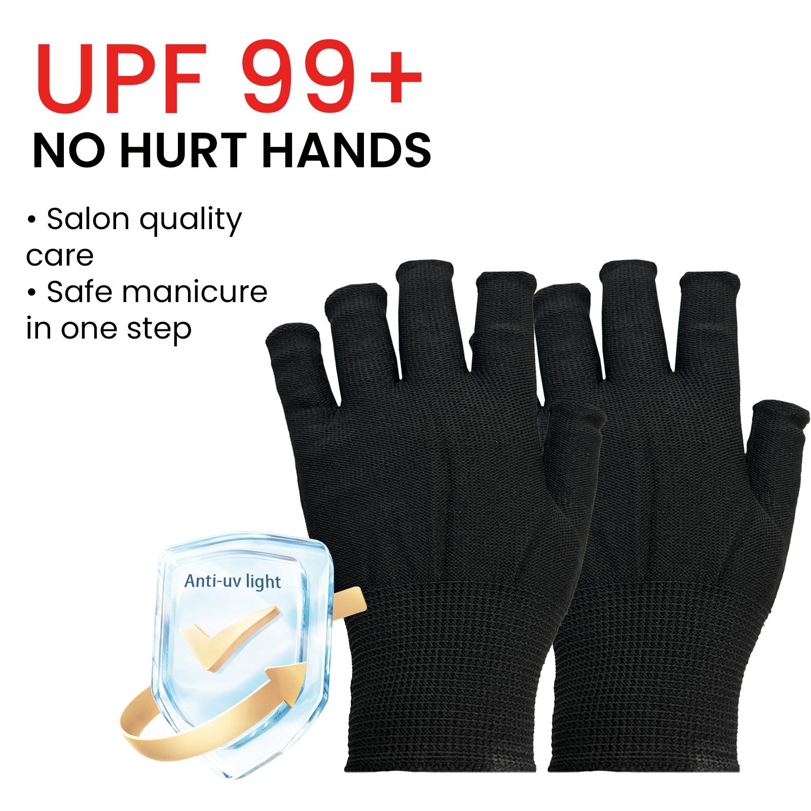 EELHOE Anti-UV Glove, Anti-Suntan Hand Baking Lamp Blocking Gloves For Nail Lighting