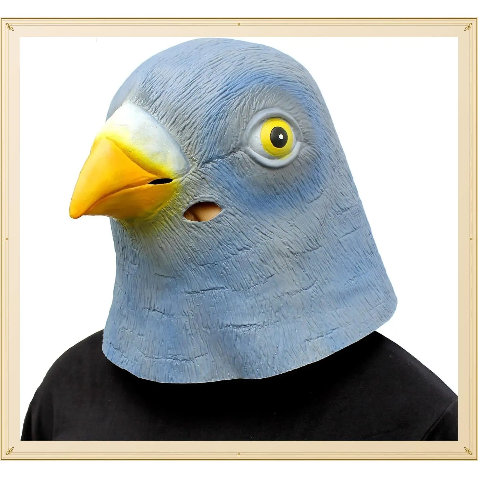 Pigeon Mask for Adults, Natural Latex Pigeon Costume Mask for Halloween Parties and CosplayGift