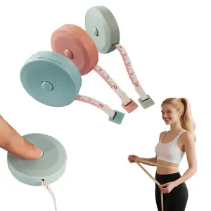 1/3pcs Circular Measuring Tape for Human Body Measurement, Retractable and Portable with a Spring-back Measuring Tape, 39.37 Inches in Length, Suitable for Measuring Waist, Chest, and Hip Circumferences,Household Tape Measure