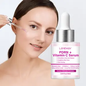 LANEMAY PDRN + Vitamin C Serum (30ml) – Salmon DNA + 20% Vitamin C: Firms & Brightens the Face, Refines Skin Texture. Suitable for Dull Skin; For Both Men and Women.