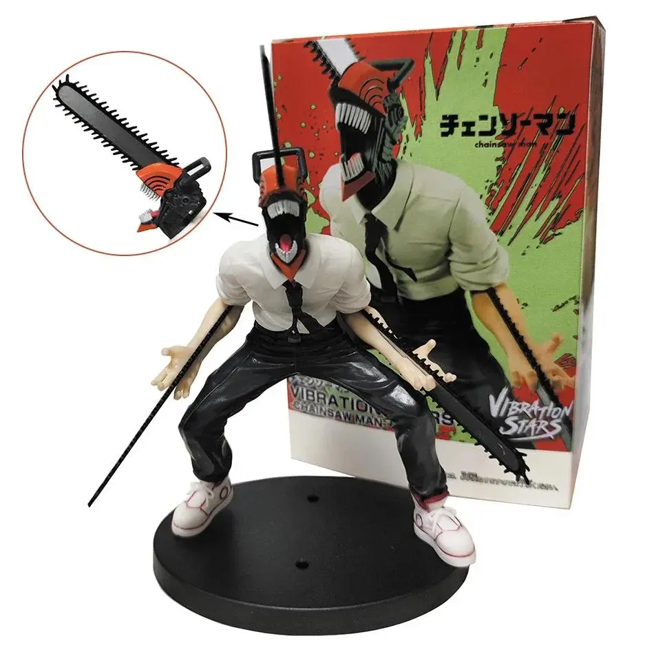 18cm Chainsaw Man Anime Figure Power Denji Action Figure PVC Chainsaw Man Power Figurine PVC Adult Collection Model Doll Toy