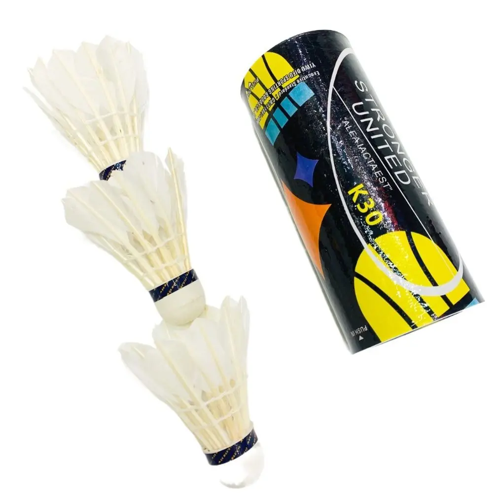 High Speed Badminton Practice Ball Hitting Practice White Shuttlecock Hard Ball Foam Head Badminton Training Ball