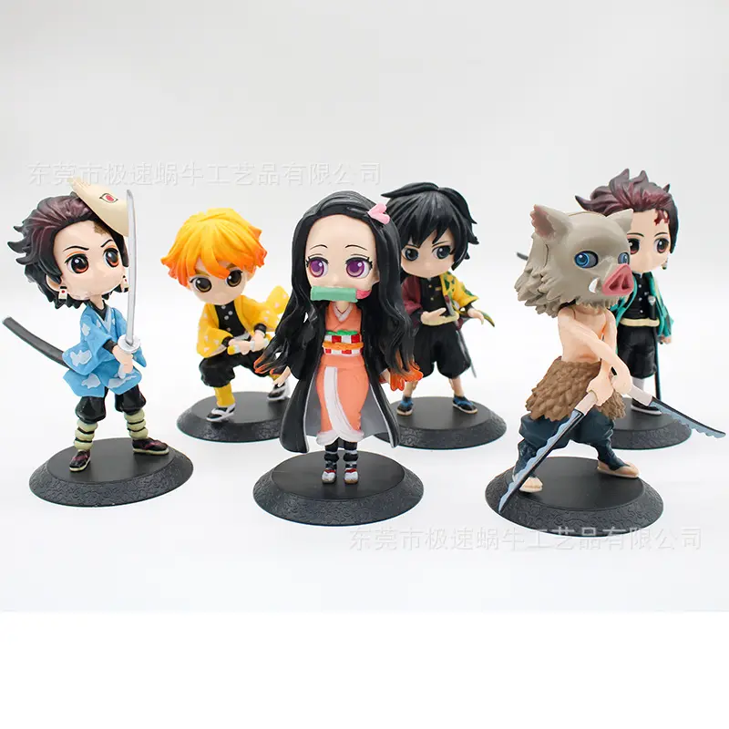 Premium Demon Slayer Figures, Large Tanjiro, Nezuko, & Zenitsu Anime Collectibles, Unisex Desktop Ornament Gift for Fans, Anime Fans