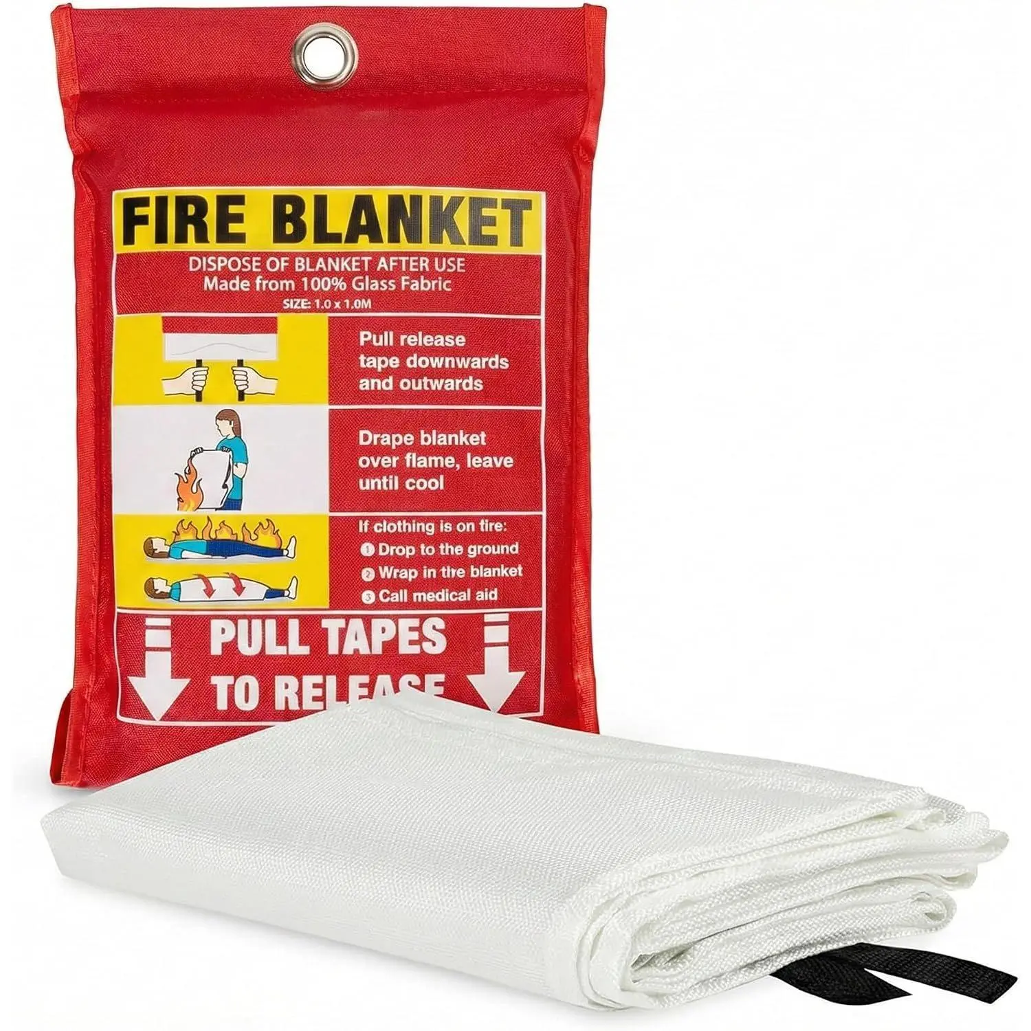 Fire Blanket for  and Kitchen, Fire Retardant  Fire Blanket Kit,  Fireproof Blanket Up to 1,200 Degrees Fahrenheit