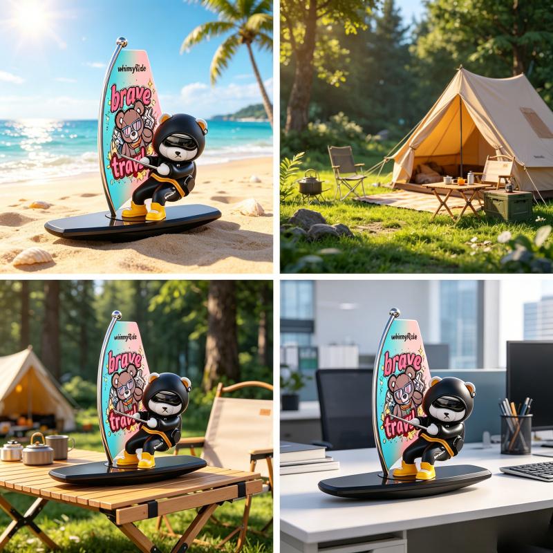 Cute Surf Bear Car Air Freshener,Reusable & Customizable Scent Diffuser ,Car fragrance,Mother's Day gift