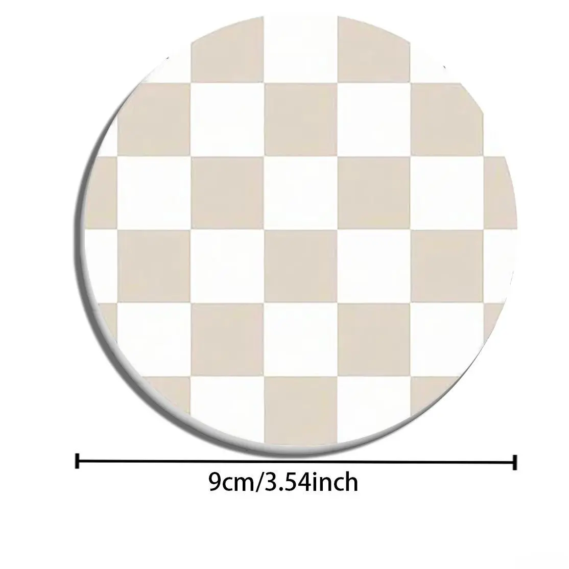 Creative Checkerboard Pattern Silicone Coasters Aesthetic Heat Insulation Non Slip Drink Mats For Restaurant Home Tea Table Car Cup Holders Coffee Tea Mugs