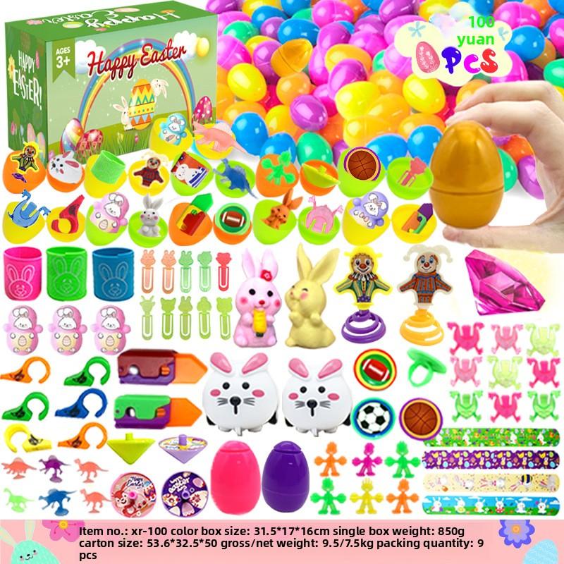 New Easter Egg Toys: Printed Plastic Open-Ended Eggs, DIY Bunny Capsule Toys, Easter Gifts