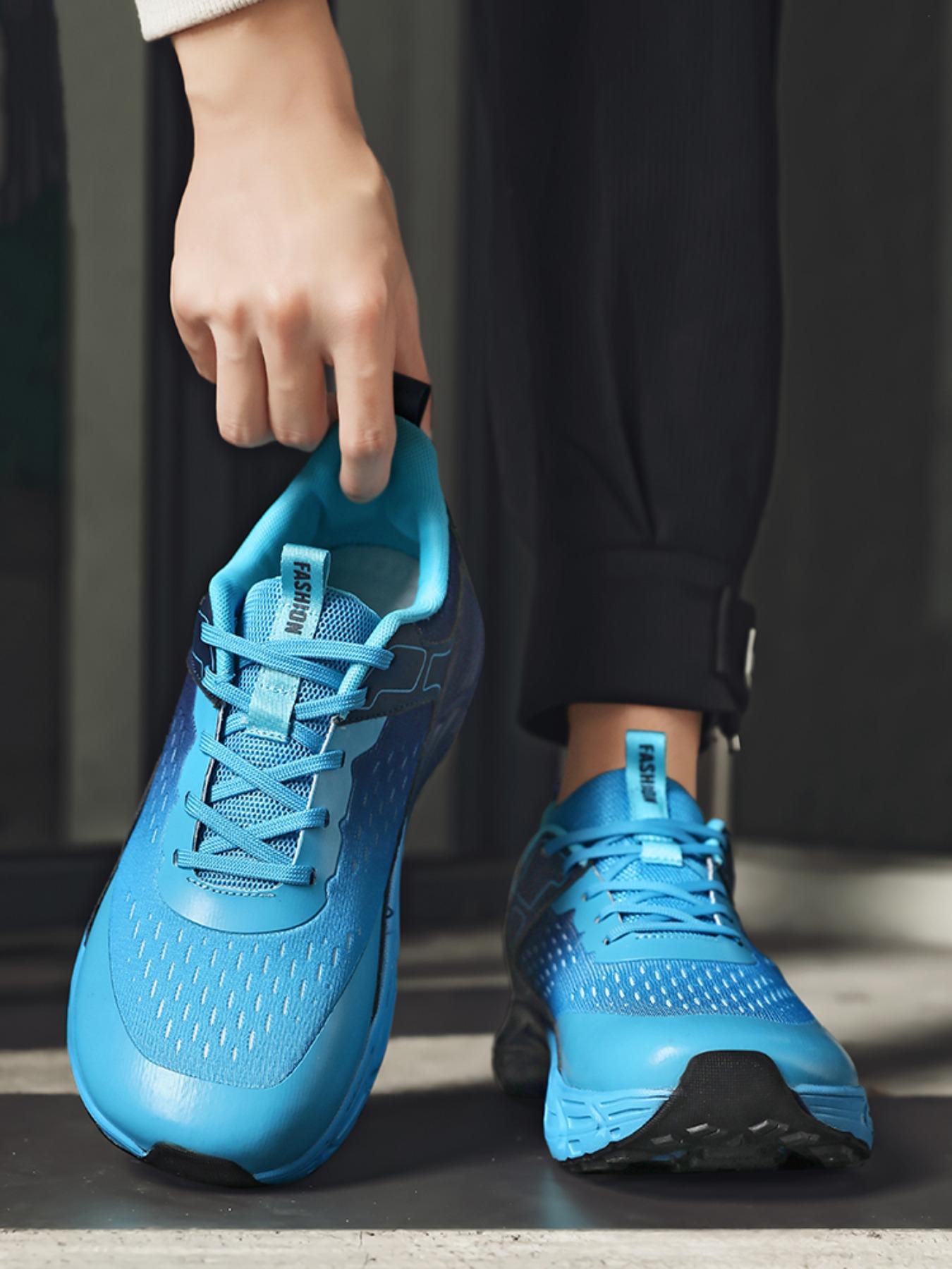 Men's  Chunky Running Sneakers, Breathable Mesh Upper, Ultra-Cushioned Thick Sole, Casual Athletic Shoes for American Runners