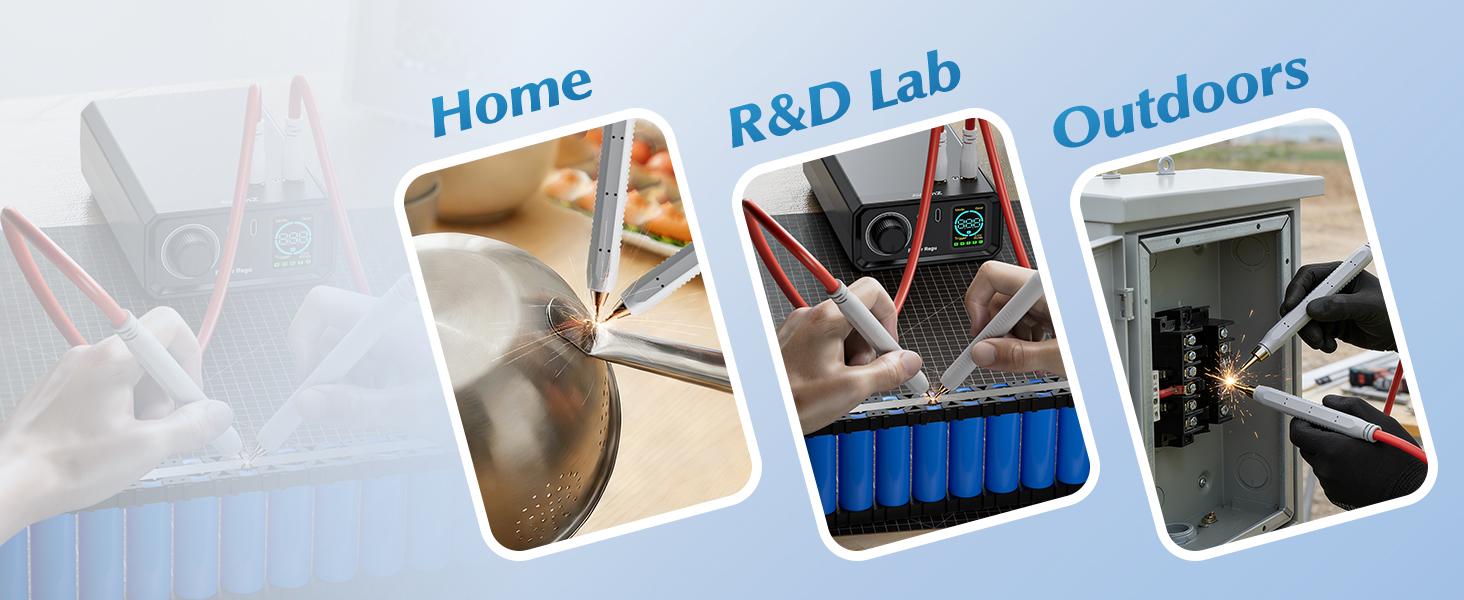 9000W Battery Spot Welder, Knob 100 Gears Foot Pedal Operated, 0.1-0.3mm Spot Welder with Dual Pulse Output, Spot Welder for DIY Battery Packs (UK1)