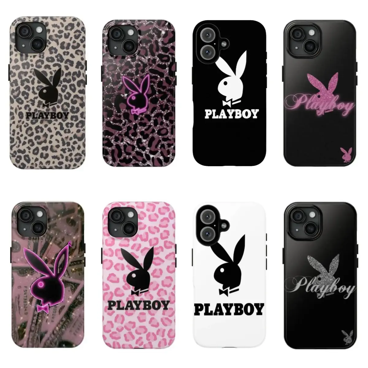 Stylish Playboy Bunny Dual-Layer "Film-Style" phone Cases For iPhone 12-17 Promax Pro Plus & Samsung Galaxy S22-S26 Ultra Plus,Perfect for Her/Him fashionable gift