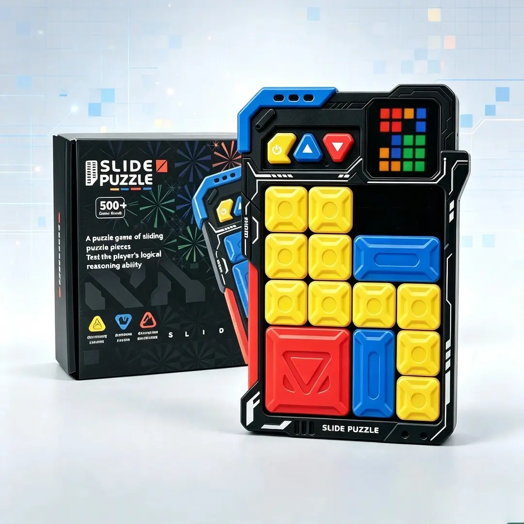 BEBESIRI Super Slide Puzzle Game for Kids & Adults | 500+ Levels Brain Teaser | Educational Toy | Stress Relief & Focus | Travel-Friendly | Birthday Gift