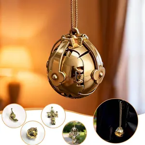 Mini Freemason Deformable Cross Pendant, Vintage Folded Spherical Cross Necklace, Best Gift for Mom, Unisex Jewelry, Mother's Day, Easter, Wedding Season