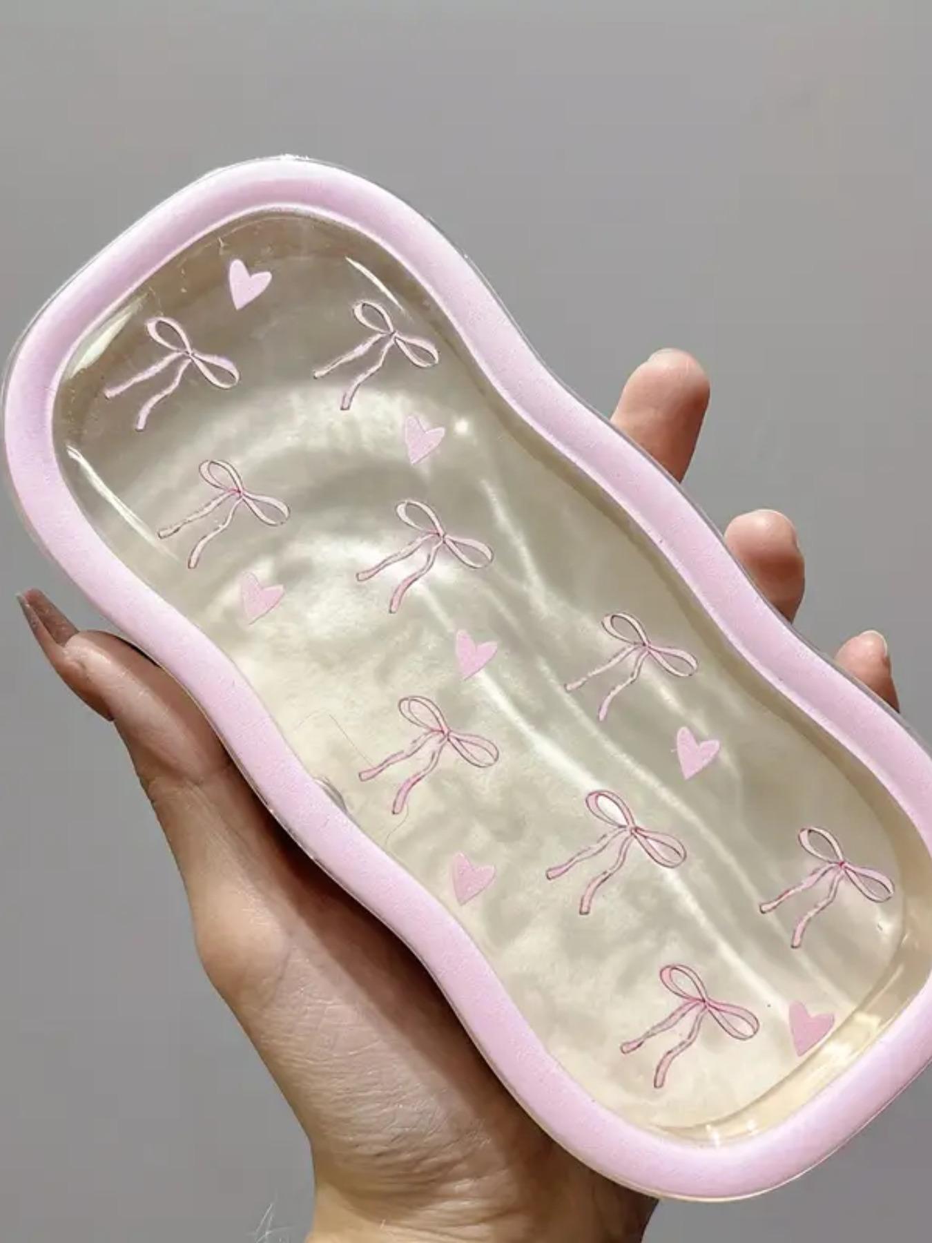 Heart & Bow Pattern Magnetic Glasses Case, Portable Sunglasses Case, Fashion Eyewear Accessories for Women & Men, Portable Sunglasses Organizer