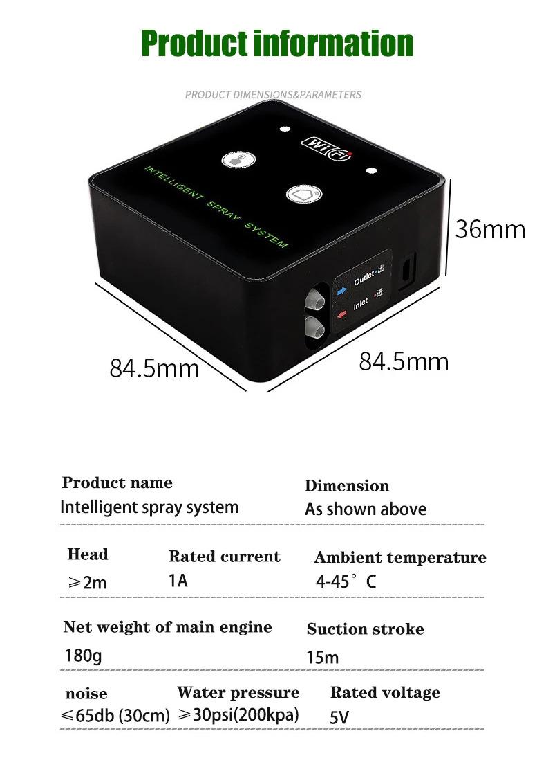 Rainforest Sprayer WiFi Control Automatic Mist Rainforest Timing Spray System Kit Irrigation Timer Reptile Sprayer Humidifier