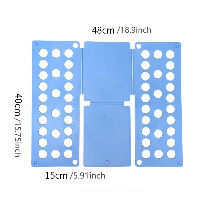 Adjustable Plastic Clothes Folding Board, Quick Home Storage Laundry Organizer, Shirt Folder with Multiple Holes, Multi-Functional, Laundry Room