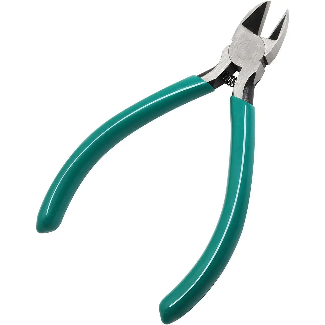 4.5" Side  Diagonal Wire  Pliers Nippers Repair Tool, Green, Chrome-Vanadium Steel