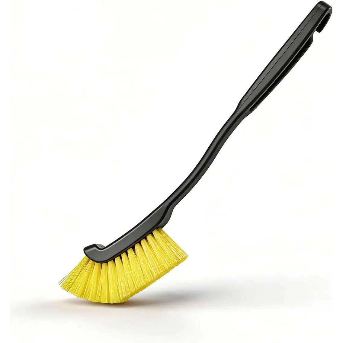 12 Inch  Wheel Cleaning Brush, Long Handle Hard Bristle Automotive Crevice Detailing Cleaner,   Exterior Tire Gap Scrub Brush Tool for  and  (1PC)
