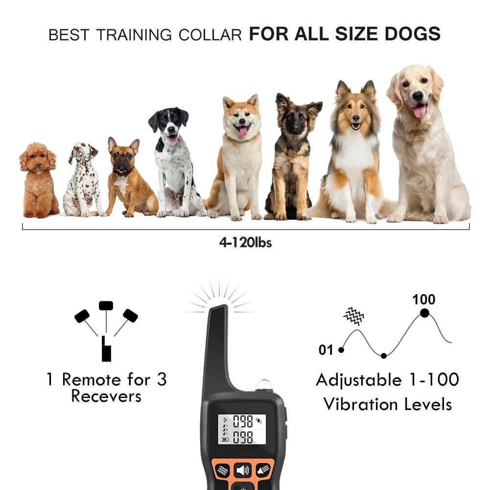 Intelligent Remote Control Dog Training Collar, 1 Set Waterproof Barking Stop Device, Vibration for Dog Training, Perfect Gift for Dog Lovers
