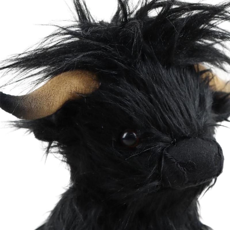 Highland Cow Plush Toy, Simulation Cow Stuffed Animal Toy, Cute Cow Design, Cute Summer Ornaments Sofa Decoration, Kreeptures Plushies Toy, Companion Toys, Fidget Toys